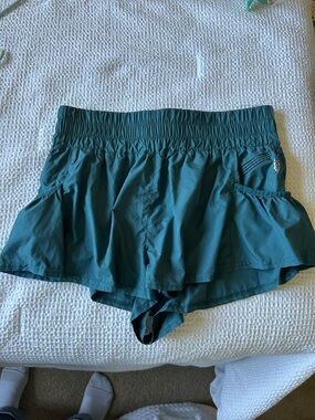 FP Movement “Get Your Flirt On” shorts, size Large! Teal color!